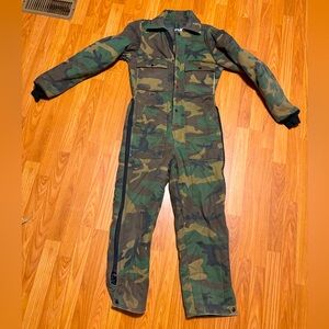 Saftbak Green Camo Coveralls Small